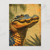  Alligator Briefkaart (Voorkant)