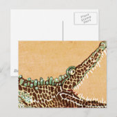 Alligator Briefkaart (Voorkant / Achterkant)
