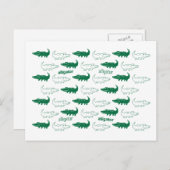 Alligator briefkaart groen (Voorkant / Achterkant)