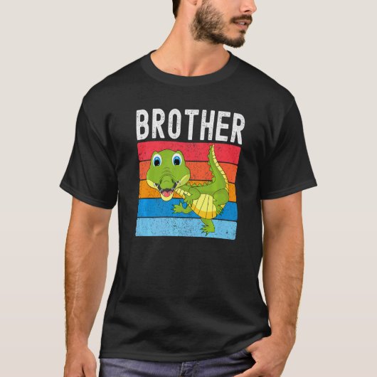 Alligator Broer Gator Krokodil Familie Premium T-shirt (Voorkant)