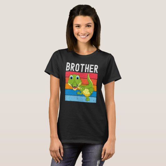 Alligator Brother Gator Crocodile Family T-shirt (Voorkant volledig)