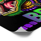 Alligator Bruh Mardi Gras Costume Men Women Kids  Poster (Hoek)