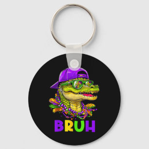 Alligator Bruh Mardi Gras Kostuum Carnaval Tiener  Sleutelhanger