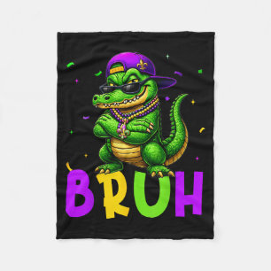 Alligator Bruh Mardi Gras Kostuum Mannen Vrouwen K Fleece Deken
