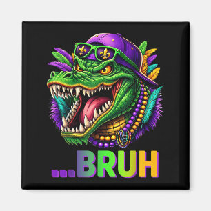 Alligator Bruh Mardi Gras Kostuum Mannen Vrouwen K Magneet