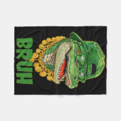 Alligator Bruh St. Patrick's Day Kostuum Tiener Jo Fleece Deken (Voorkant (Horizontaal))