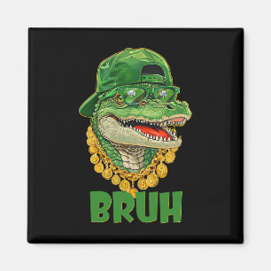 Alligator Bruh St. Patrick's Day Kostuum Tiener Jo Magneet