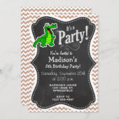 Alligator; bruine Chevron Kaart (Voorkant / Achterkant)