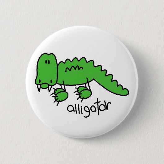 Alligator-Button Ronde Button 5,7 Cm (Voorkant)