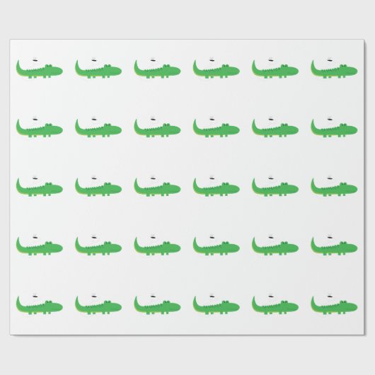 Alligator Cadeaupapier (Vlak)