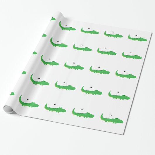 Alligator Cadeaupapier (Uitgerold)
