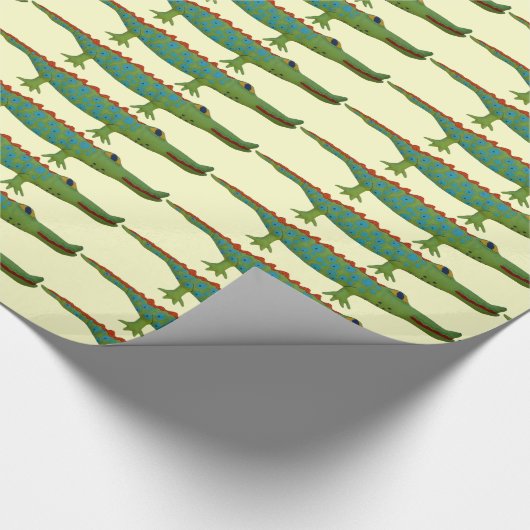 Alligator Cadeaupapier (Hoek)