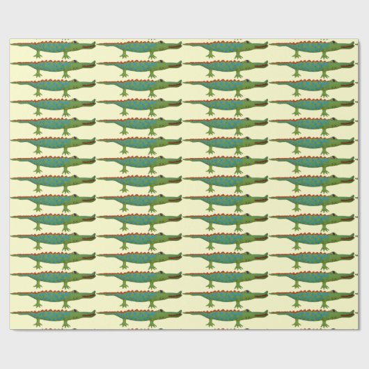Alligator Cadeaupapier (Vlak)