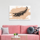  Alligator Canvas Afdruk (Insitu (Woonkamer))