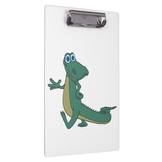 Alligator-cartoon Klembord (Rechts)