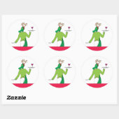 Alligator Cheer Ronde Sticker (Vel)