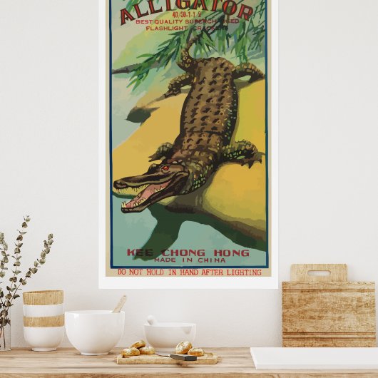 Alligator ( Chinese Firecracker) Poster (Keuken)