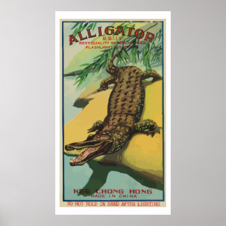 Alligator ( Chinese Firecracker) Poster