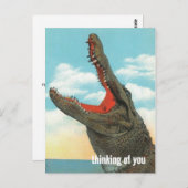 Alligator Chomp Briefkaart (Voorkant / Achterkant)