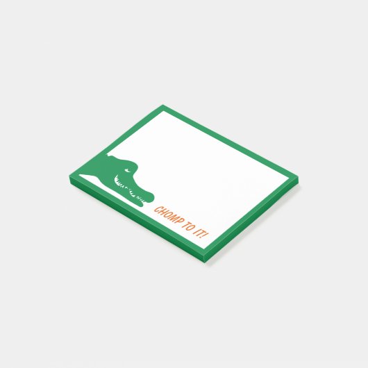 Alligator Chomp heeft het gedaan! Post-it® Notes (Schuin)