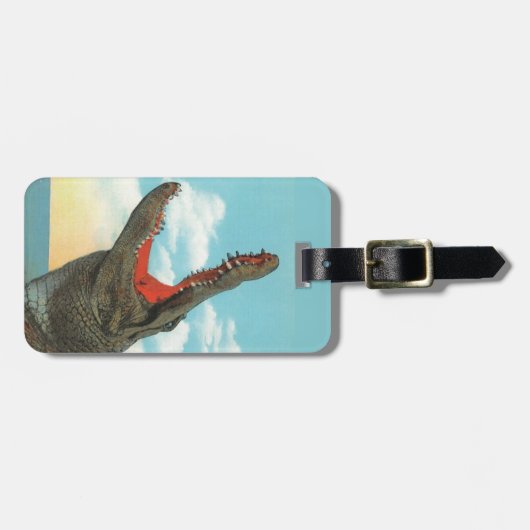 Alligator Chop 2-zijdig Bagagelabel (Voorkant horizontaal)