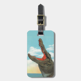 Alligator Chop 2-zijdig Bagagelabel