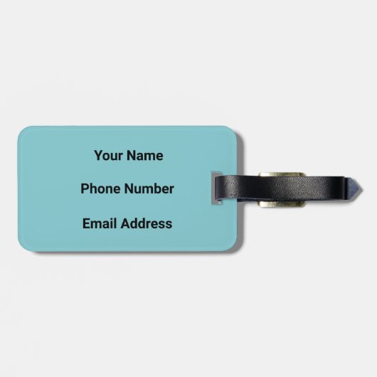 Alligator Chop 2-zijdig Bagagelabel (Achterkant horizontaal)