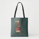 Alligator Christmas Crocodile Lover Holiday Funny  Tote Bag (Voorkant)