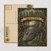 Alligator Cipress Moeras POPCUT Briefkaart (Voorkant / Achterkant)
