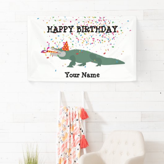 Alligator Crocodile - Animals Birthday Party Spandoek (Insitu)