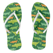 Alligator Crocodile Animals Teenslippers (Voetbed)