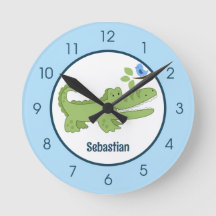 Alligator Crocodile Blue Bird Cute Oerwoud Nursery