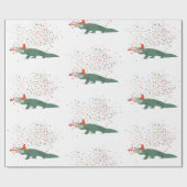 Alligator Crocodile - Dieren met partij Cadeaupapier (Vlak)