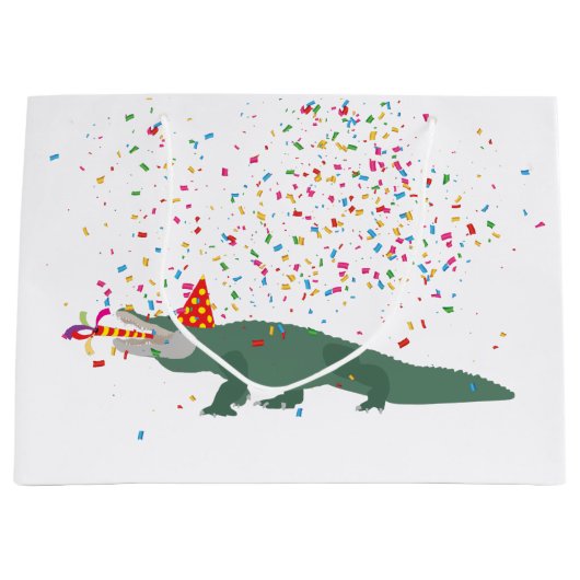Alligator Crocodile - Dieren met partij Groot Cadeauzakje (Voorkant)