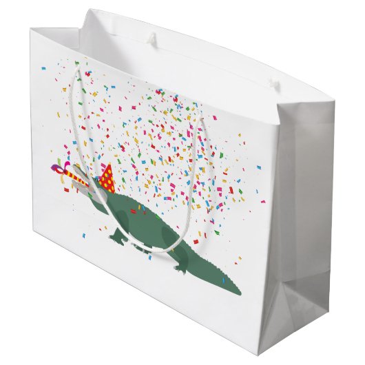 Alligator Crocodile - Dieren met partij Groot Cadeauzakje (Achterkant Gekanteld)
