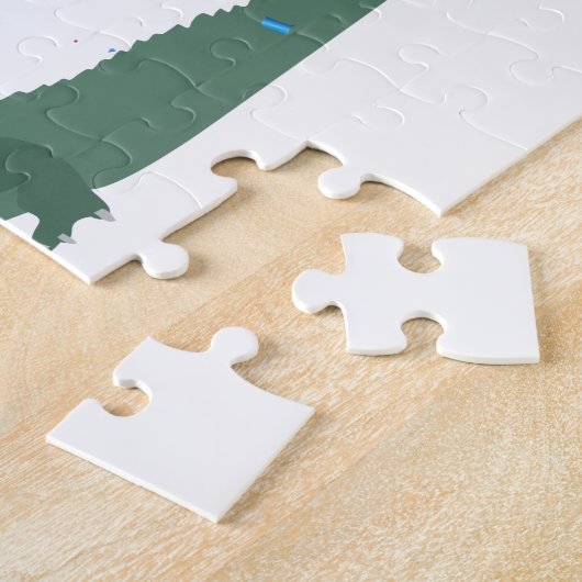 Alligator Crocodile - Dieren met partij Legpuzzel (Zijkant)