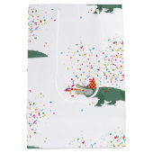 Alligator Crocodile - Dieren met partij Medium Cadeauzakje (Achterkant)