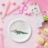 Alligator Crocodile - Dieren met partij Papieren Bordje (Feest)