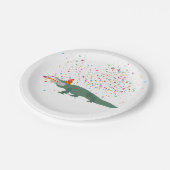 Alligator Crocodile - Dieren met partij Papieren Bordje (Gekanteld)