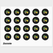 Alligator Crocodile Dinosaur Softll Character  Ronde Sticker (Vel)