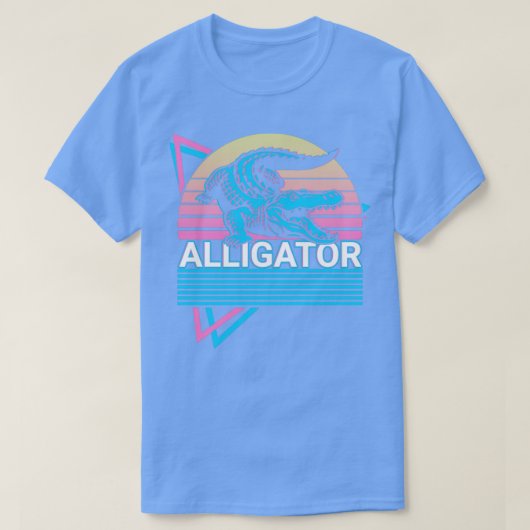 Alligator Crocodile Gator Retro Gift T-shirt (Design voorkant)