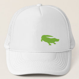 Alligator Crocodile Green Preppy Fun Adult Trucker Pet