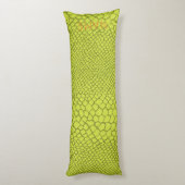 Alligator Crocodile Pattern NAME Mod Green Kinder Lichaamskussen (Achterkant (Verticaal))