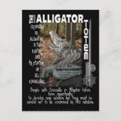 ALLIGATOR / CROCODILE TOTEM BRIEFKAART (Voorkant)