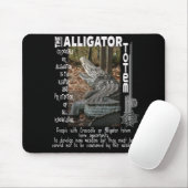 ALLIGATOR / CROCODILE TOTEM MUISMAT (Met muis)