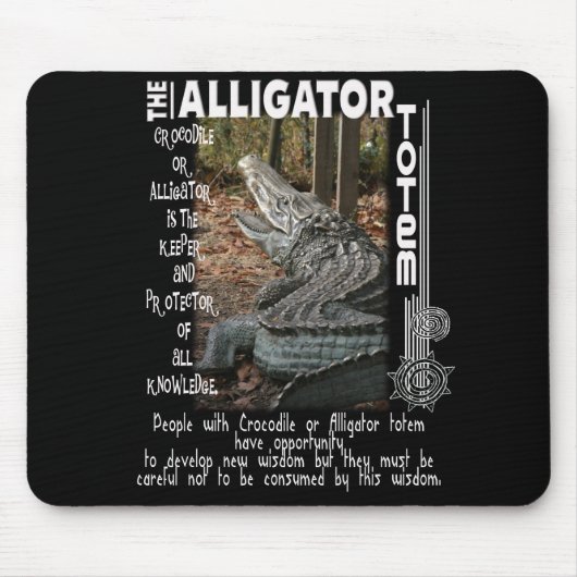 ALLIGATOR / CROCODILE TOTEM MUISMAT (Voorkant)