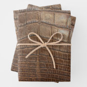 Alligator Crocodile Wild Exotic Animal Print Inpakpapier Vel (In situ)