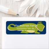 Alligator d4 Animal Return-adreslabels Etiket (Insitu)