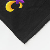 Alligator Dabbing Bruh Mardi Gras Carnaval Tienerj Fleece Deken (Hoek)