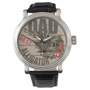 Alligator Dad Ever Horloge
